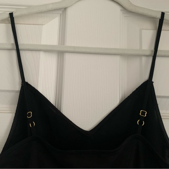 MICHAEL KORS BLACK SILK STRAP MAXI LONG DRESS - Size : 4 Con: Good condition - Picture 4 of 9